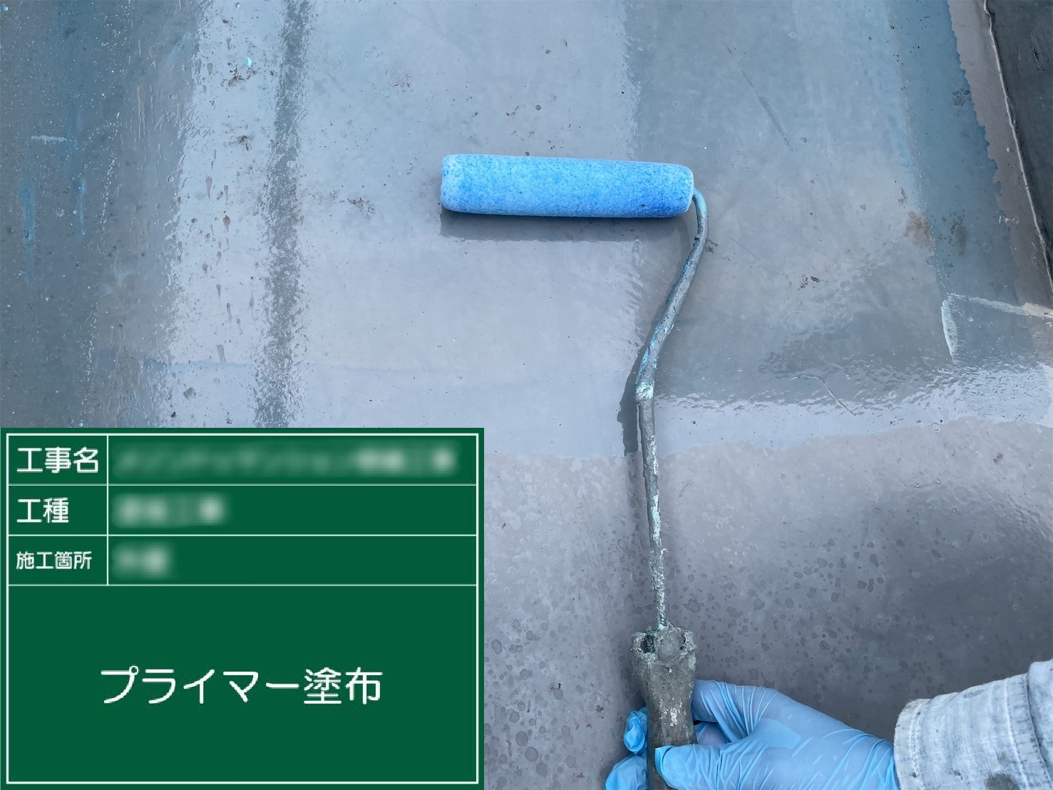 ⑥プライマー塗布