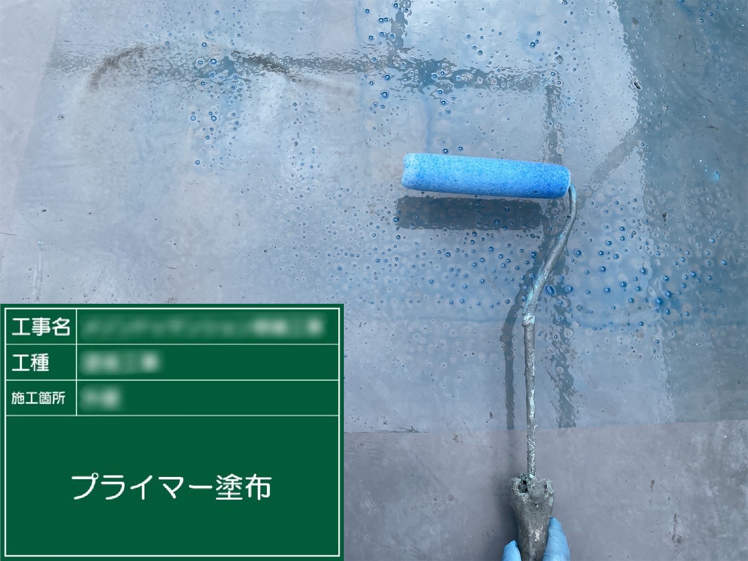 ⑥プライマー塗布