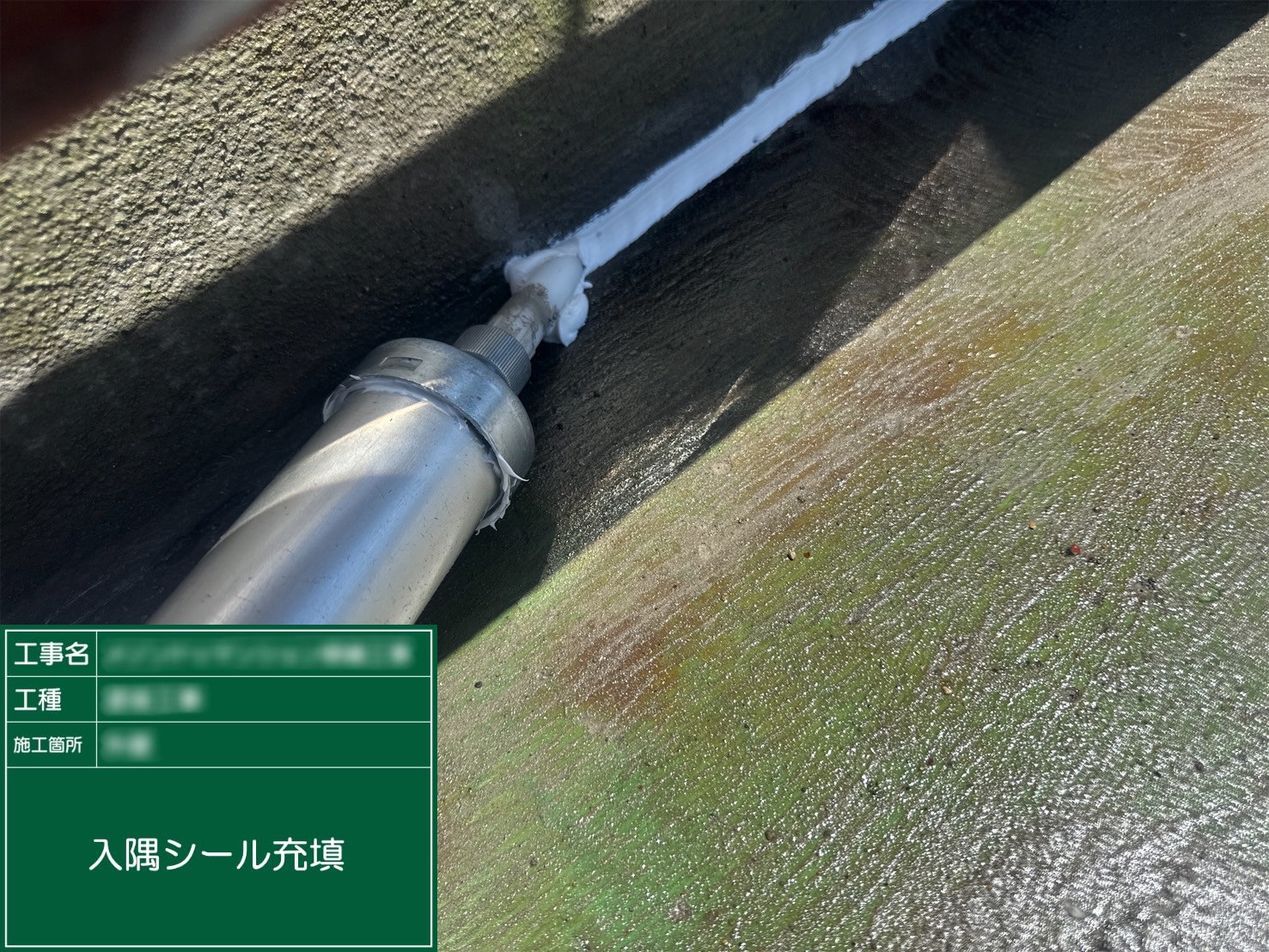 ⑨入隅シール充填