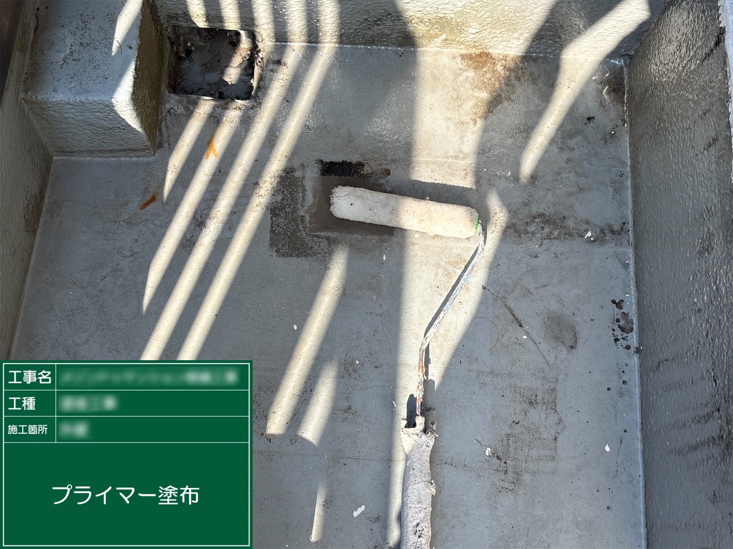 ⑤プライマー塗布