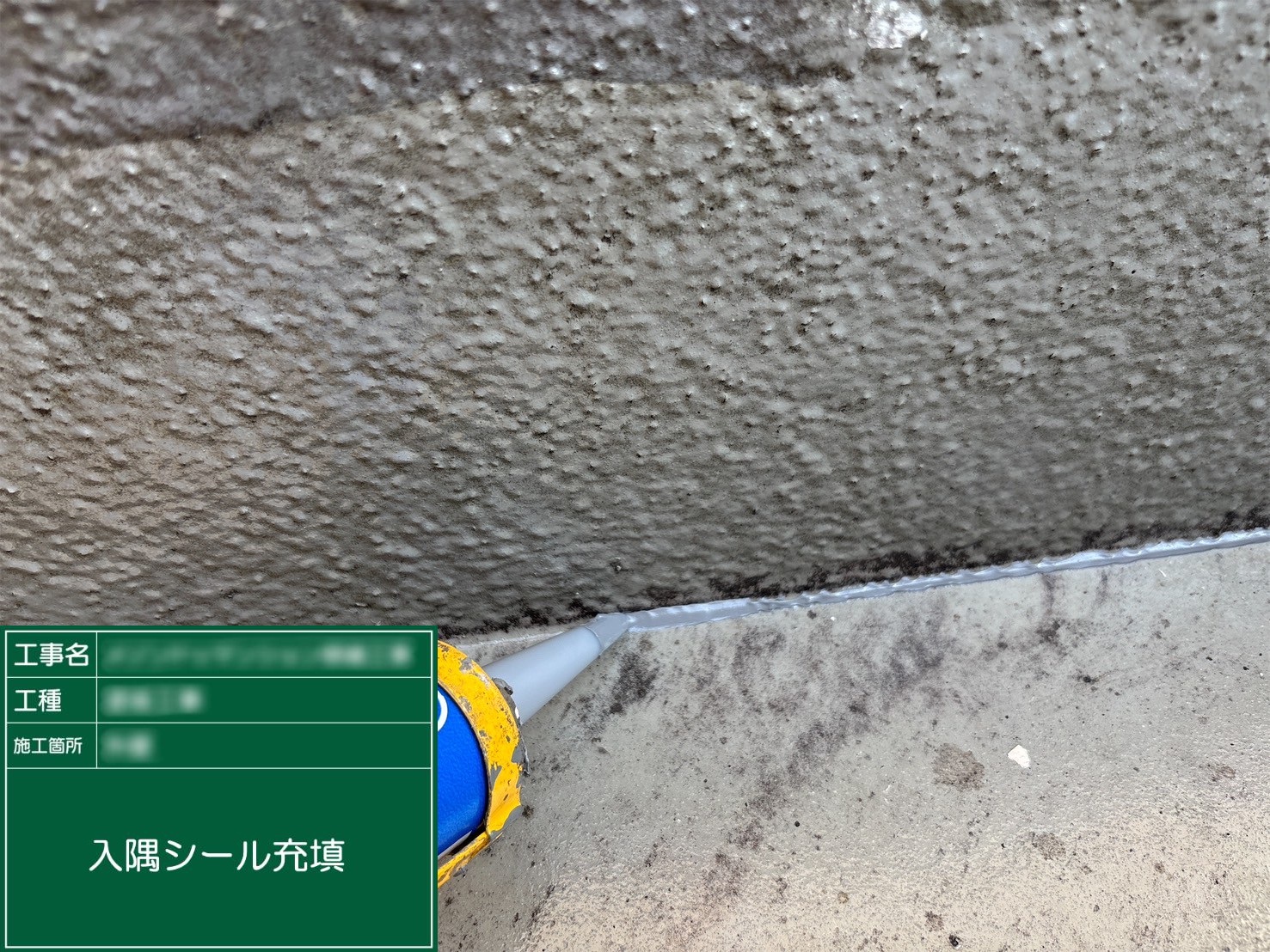 ⑥入隅シール充填