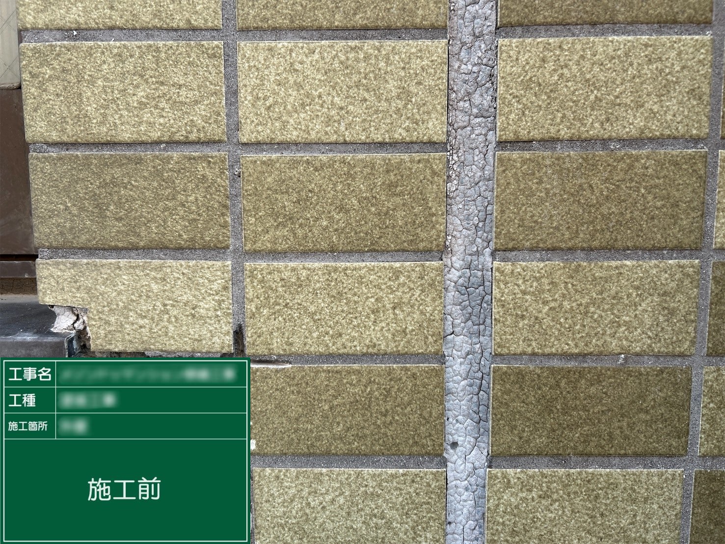 【タイル目地】①施工前