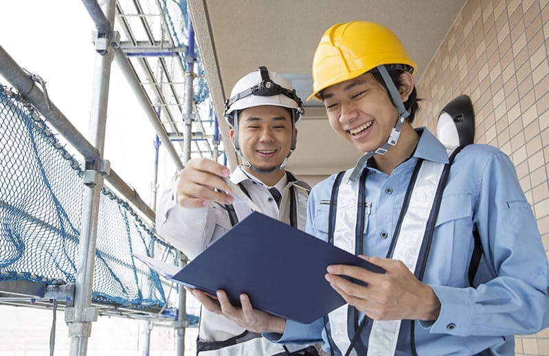 職人たちの写真