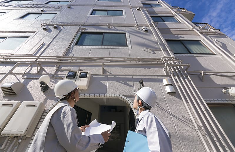 工事が完了した建物の写真